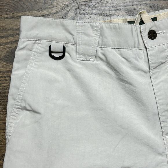 Eddie Bauer Shorts Mens 32 Beige Cargo Hiking Outdoor Utility Mesh Pocket - Picture 3 of 12